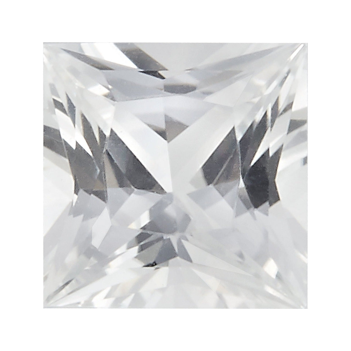4 mm natural white sapphire, square cut | Sapphire Row · cut7