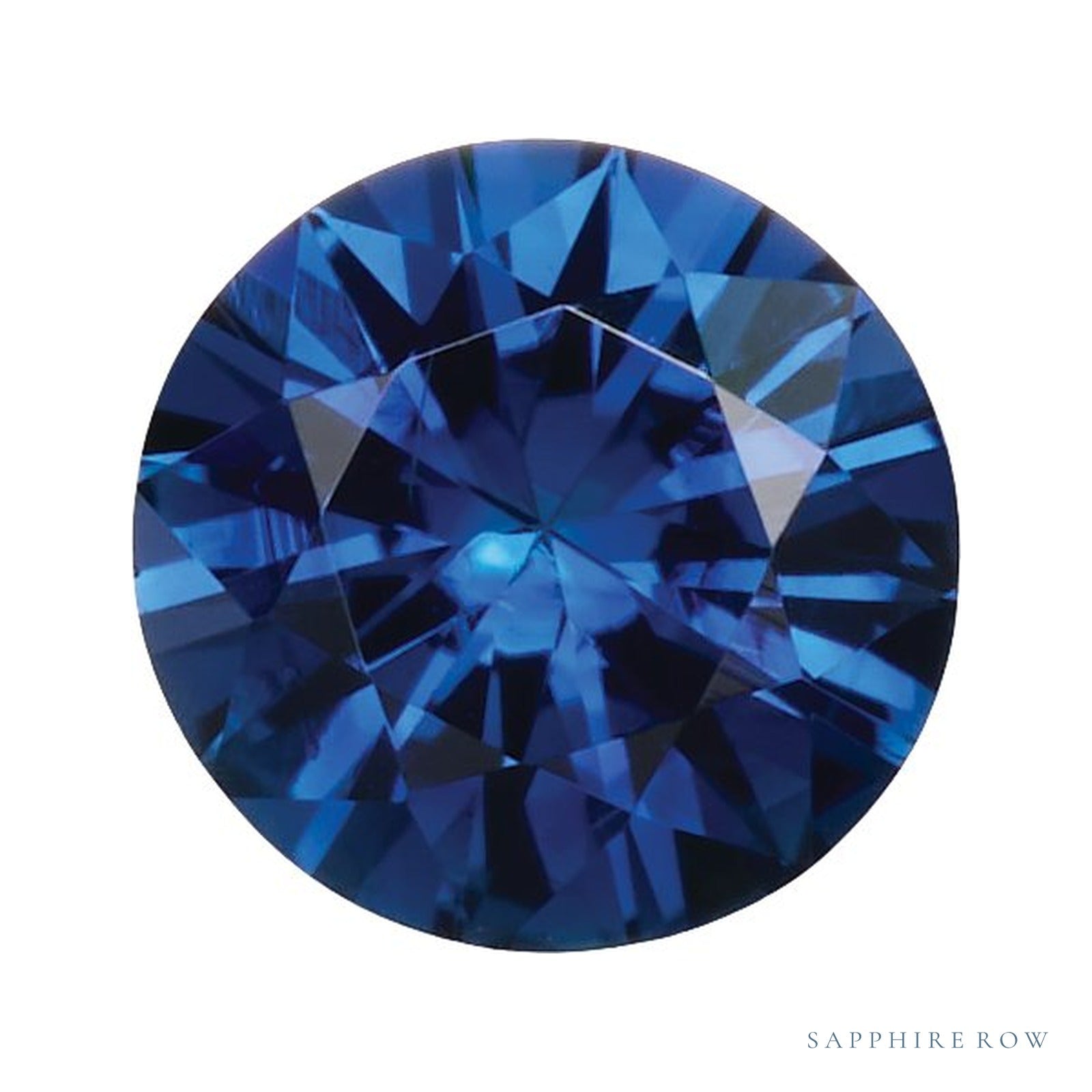 4 mm Round Natural Blue Sapphire – Faceted Diamond-Cut – AA Quality — Sapphire Row · cut4