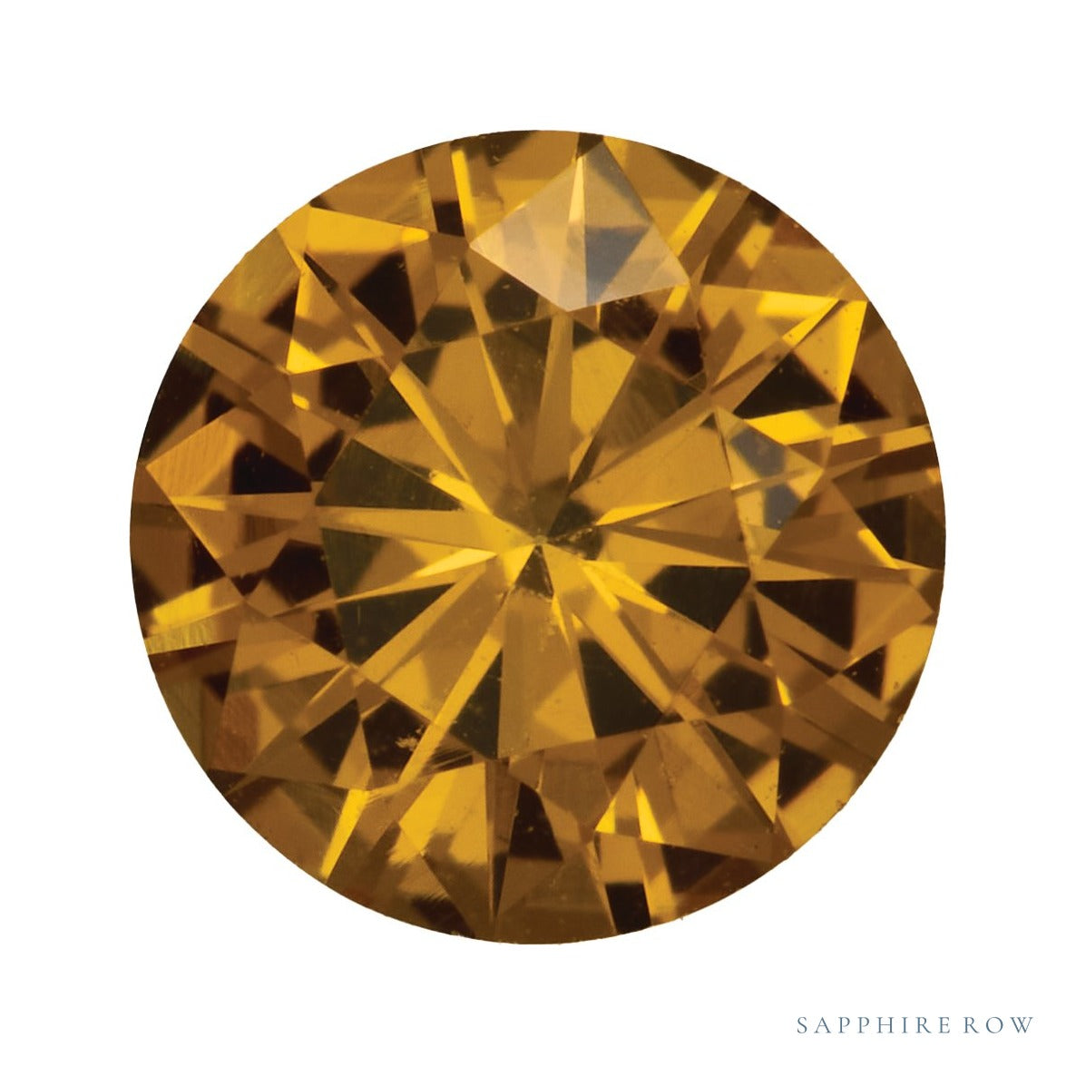 5 mm natural yellow sapphire, round cut | Sapphire Row · cut7