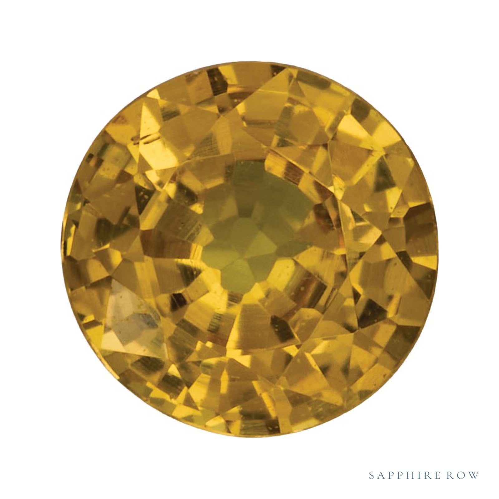 4 mm natural yellow sapphire, round cut | Sapphire Row · cut4