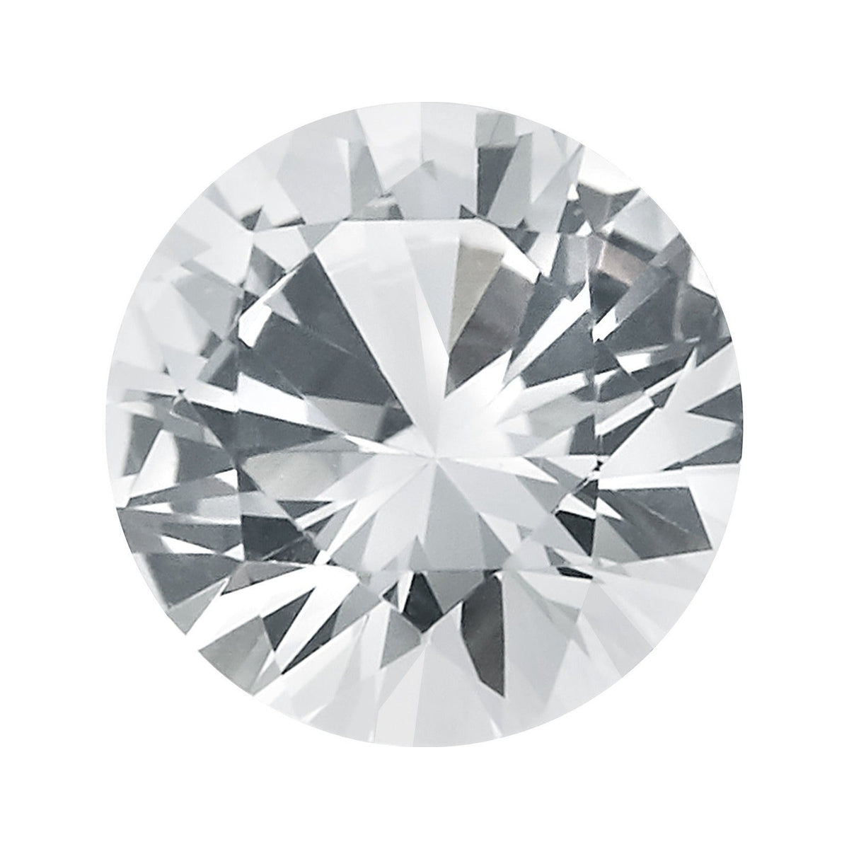 6 mm natural white sapphire, round cut | Sapphire Row · cut7