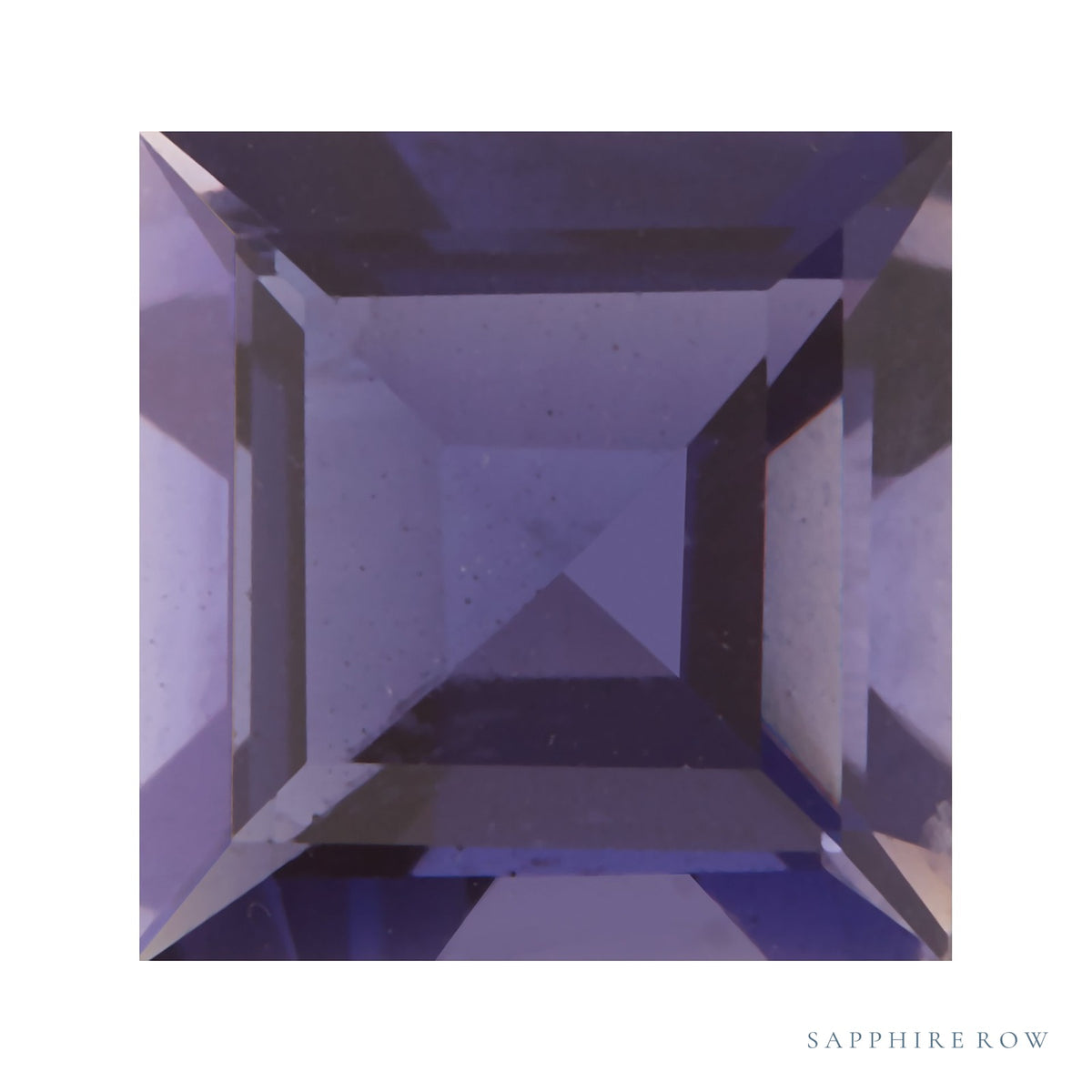 4 mm natural purple iolite, square cut | Sapphire Row · cut7