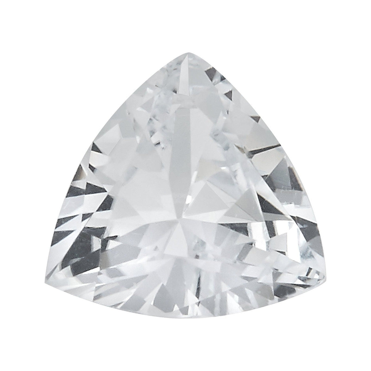 6 mm natural white sapphire, trillion cut | Sapphire Row · cut7