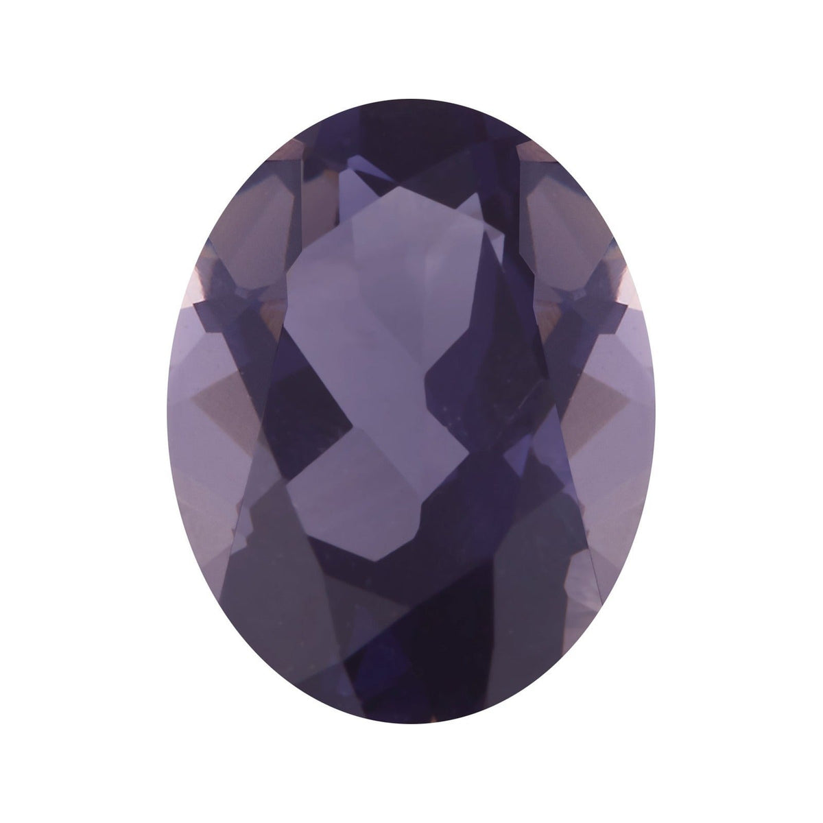 4x3 mm natural purple iolite, oval cut | Sapphire Row · cut7
