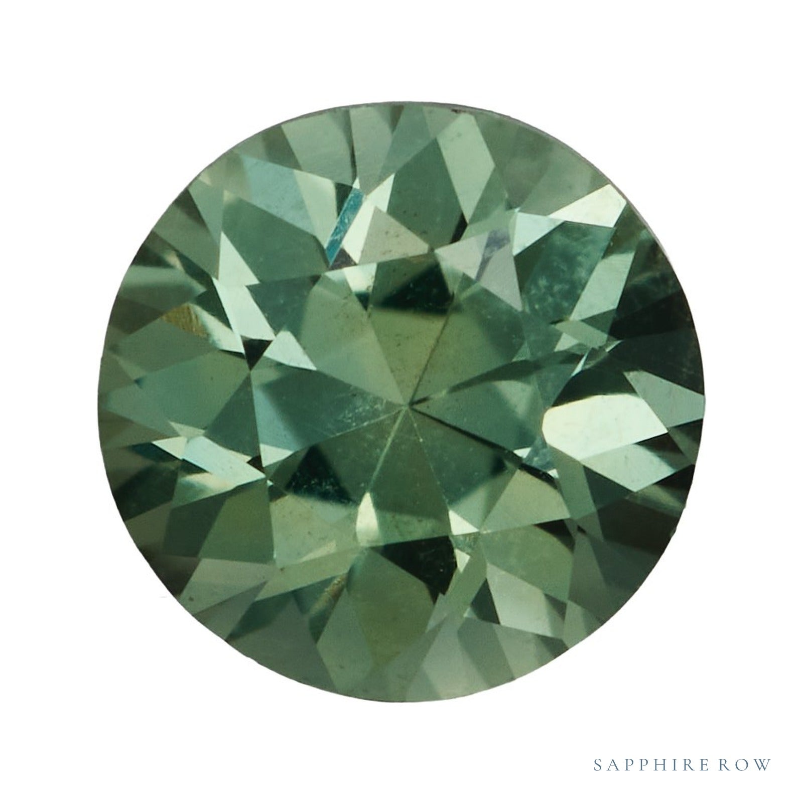 4.25 mm natural green sapphire, round cut | Sapphire Row · cut4