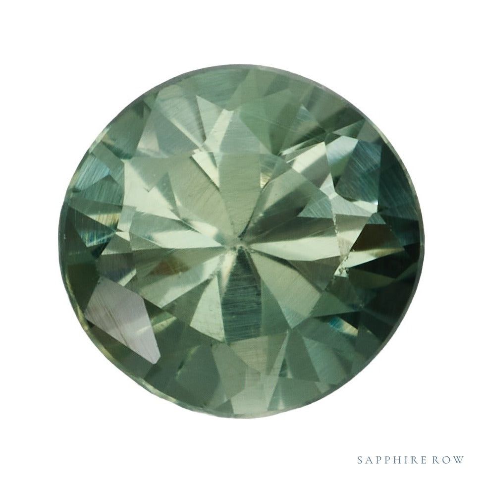 4 mm natural green sapphire, round cut | Sapphire Row · cut7
