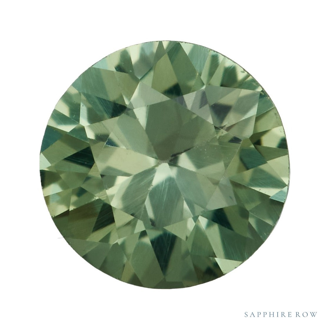 4.5 mm natural green sapphire, round cut | Sapphire Row · cut7