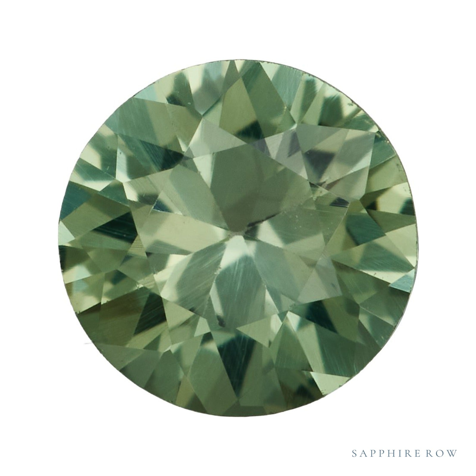 4.5 mm natural green sapphire, round cut | Sapphire Row · cut4