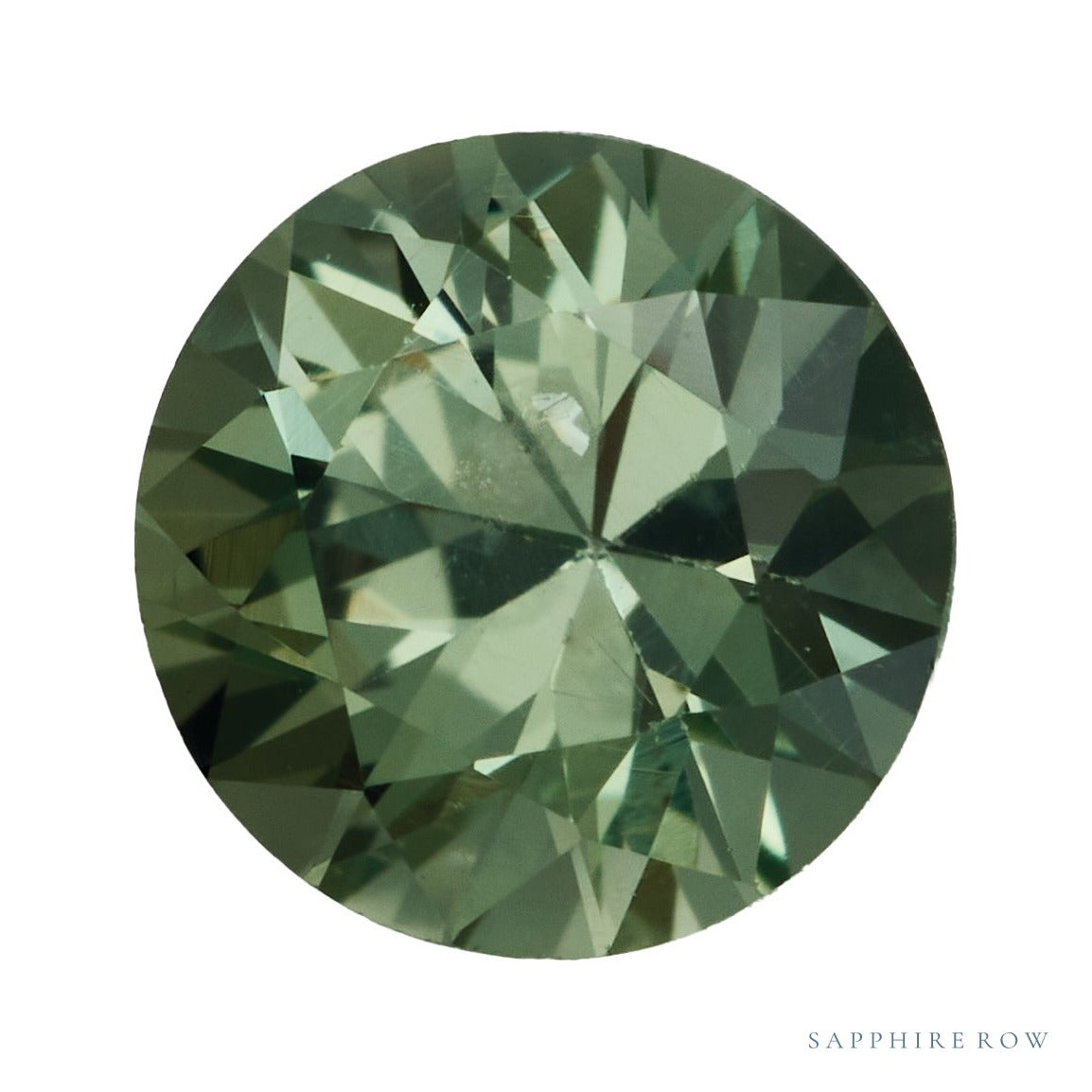 5 mm natural green sapphire, round cut | Sapphire Row · cut7