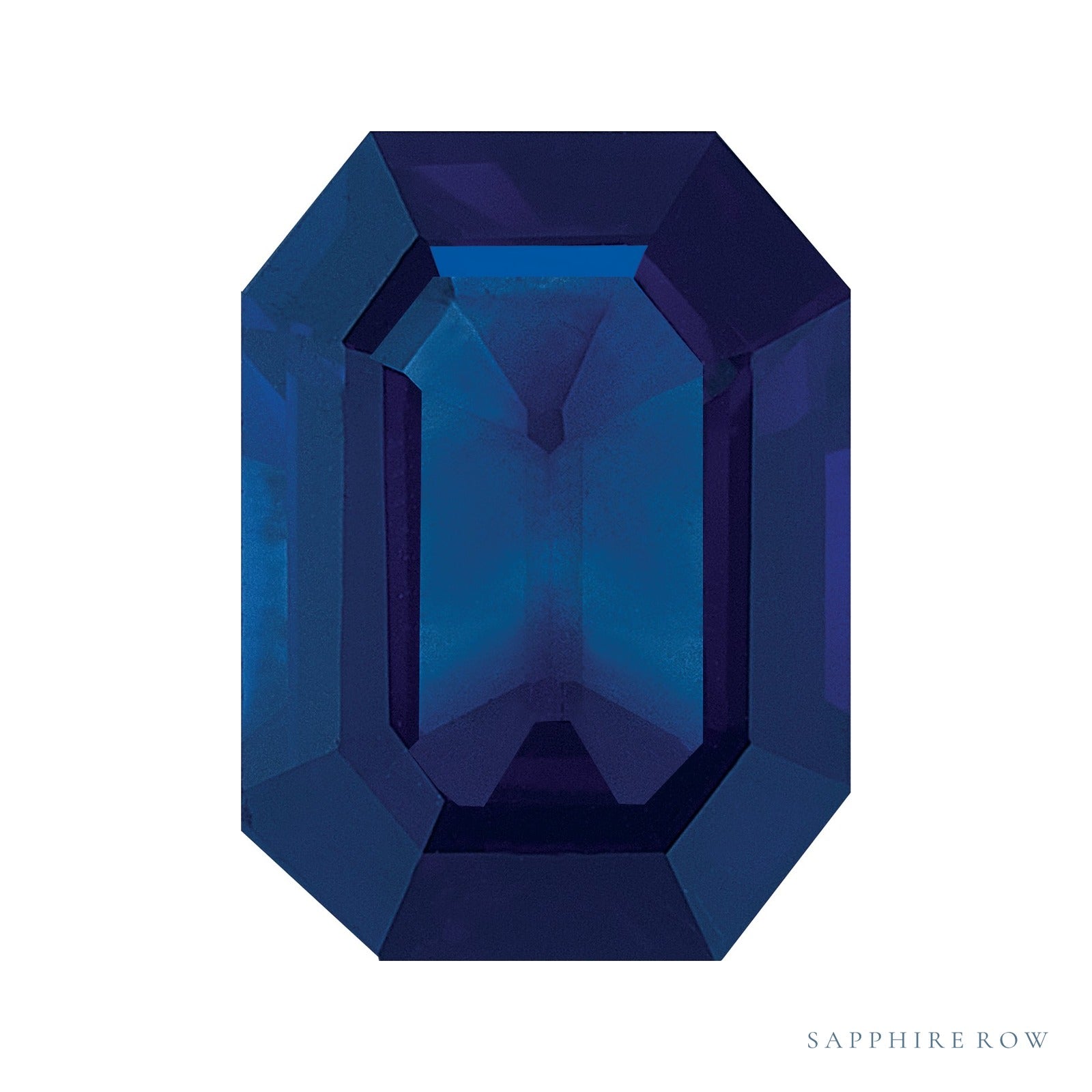 6.5x4.5 mm natural blue sapphire, emerald cut | Sapphire Row · cut6