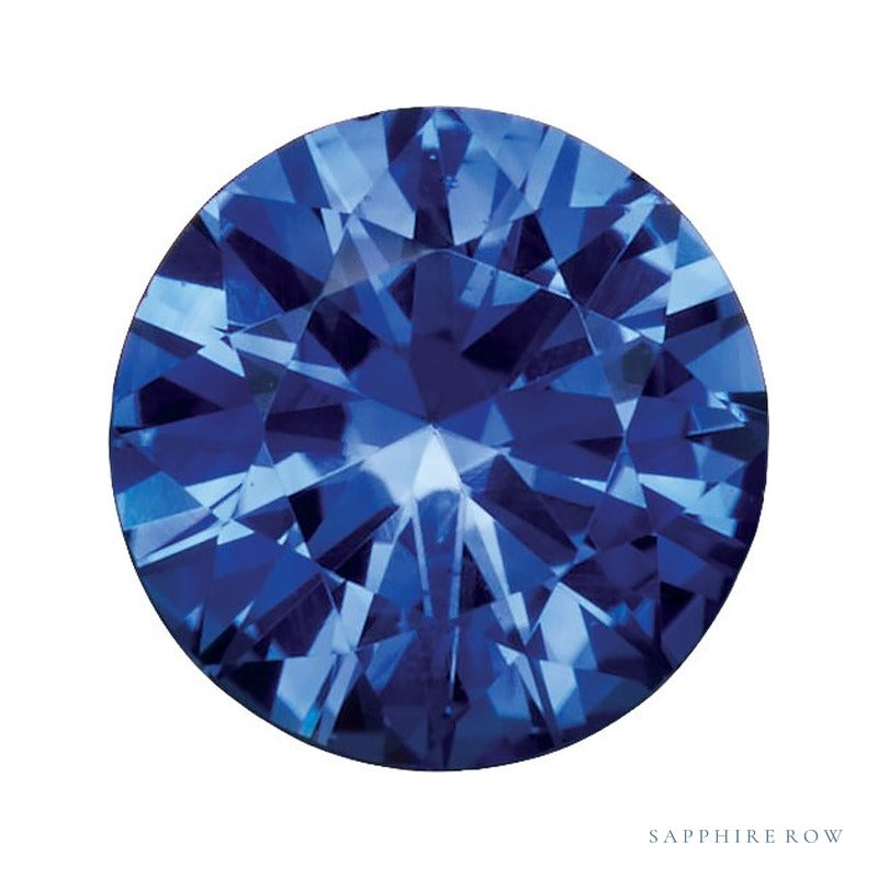 4.5 mm natural ceylon blue sapphire, round cut | Sapphire Row · cut7