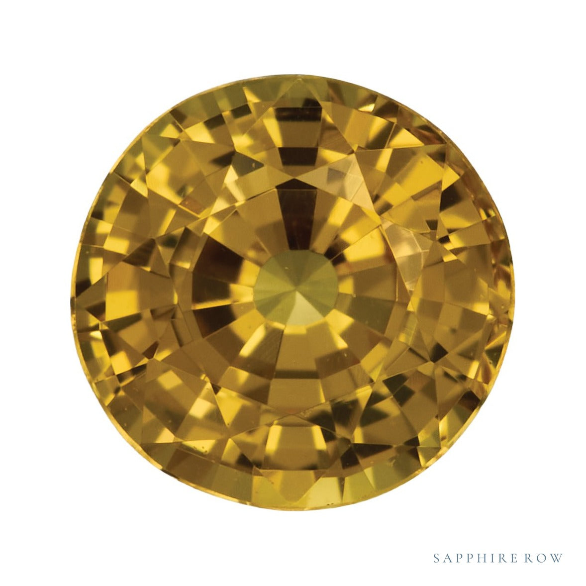 5 mm natural yellow sapphire, round cut | Sapphire Row · cut7