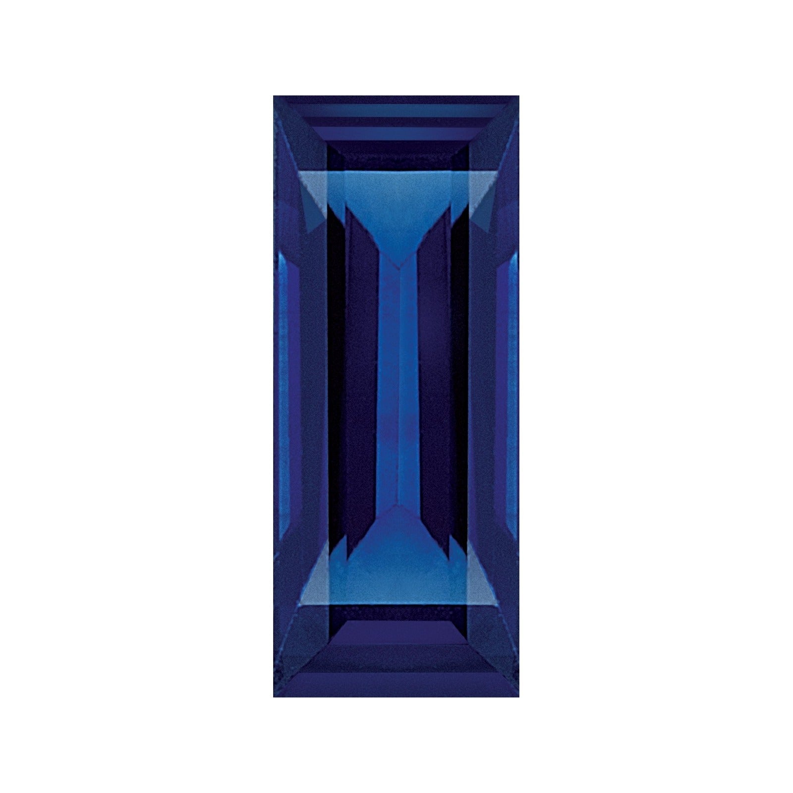 4x3 mm natural blue sapphire, straight baguette cut | Sapphire Row · cut7