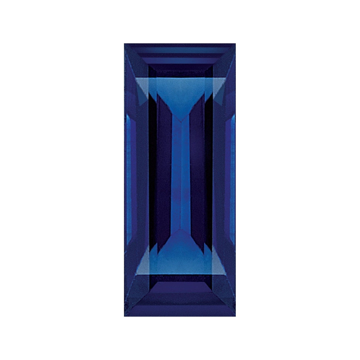 4x3 mm natural blue sapphire, straight baguette cut | Sapphire Row · cut7