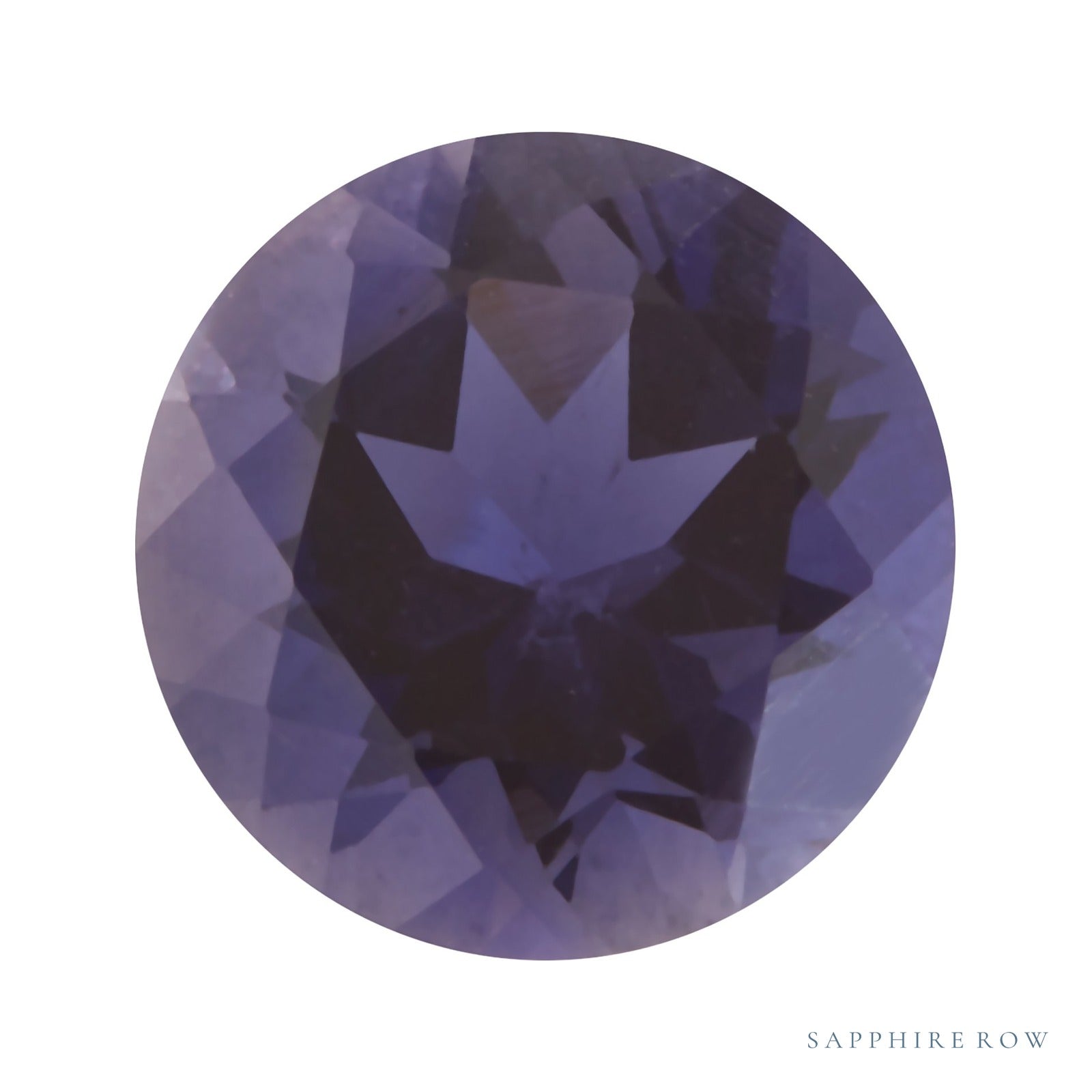 4.5 mm natural purple iolite, round cut | Sapphire Row · cut4