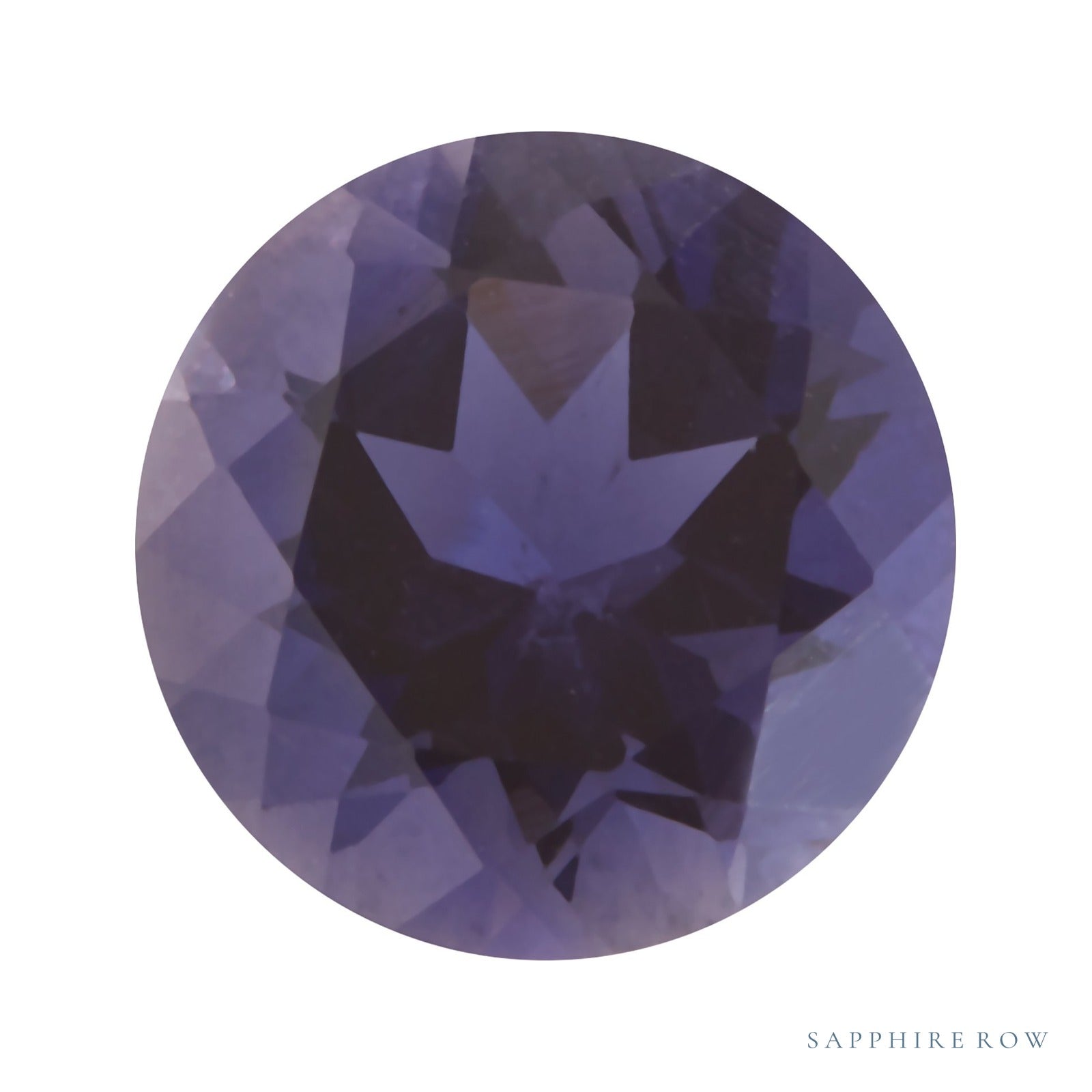 4.5 mm natural purple iolite, round cut | Sapphire Row · cut7