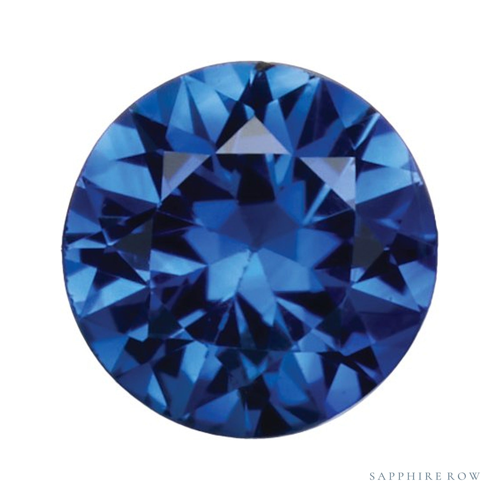 4 mm Round Natural Ceylon Blue Sapphire – Faceted Diamond-Cut – AA Quality — Sapphire Row · cut4