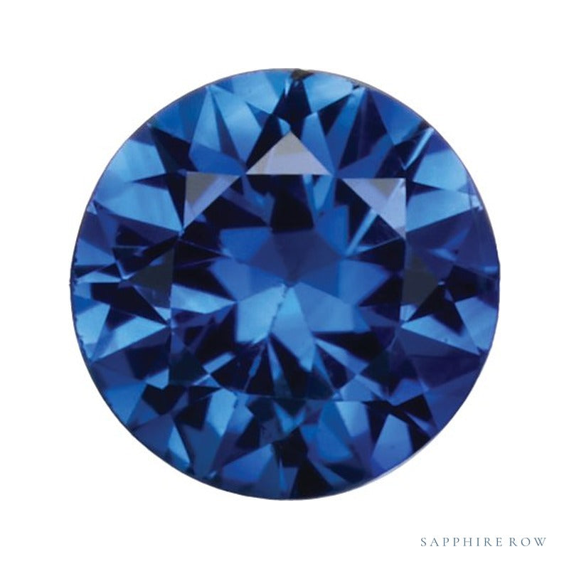 4 mm natural ceylon blue sapphire, round cut | Sapphire Row · cut7
