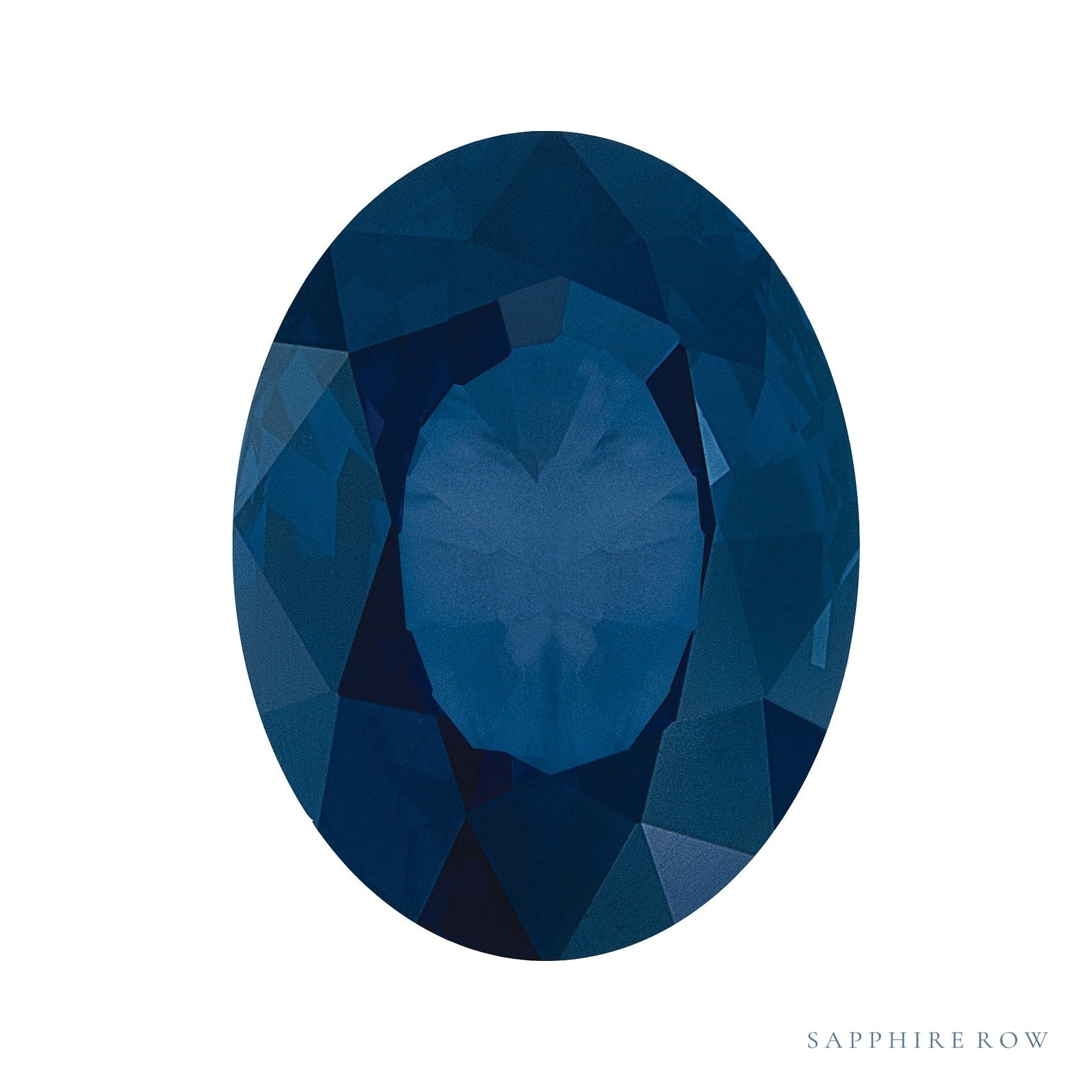 7x5 mm Oval Natural Blue Sapphire – Faceted Cut – B Quality — Sapphire Row · cut4