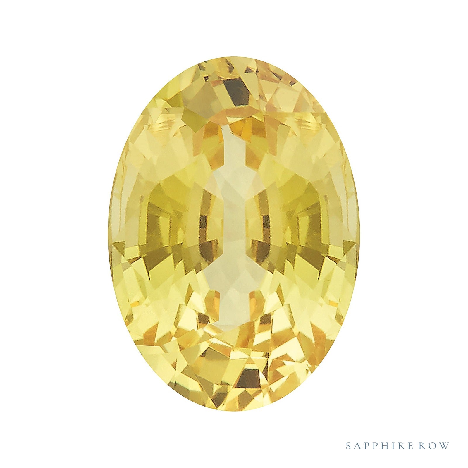 8x6 mm natural yellow sapphire, oval cut | Sapphire Row · cut4