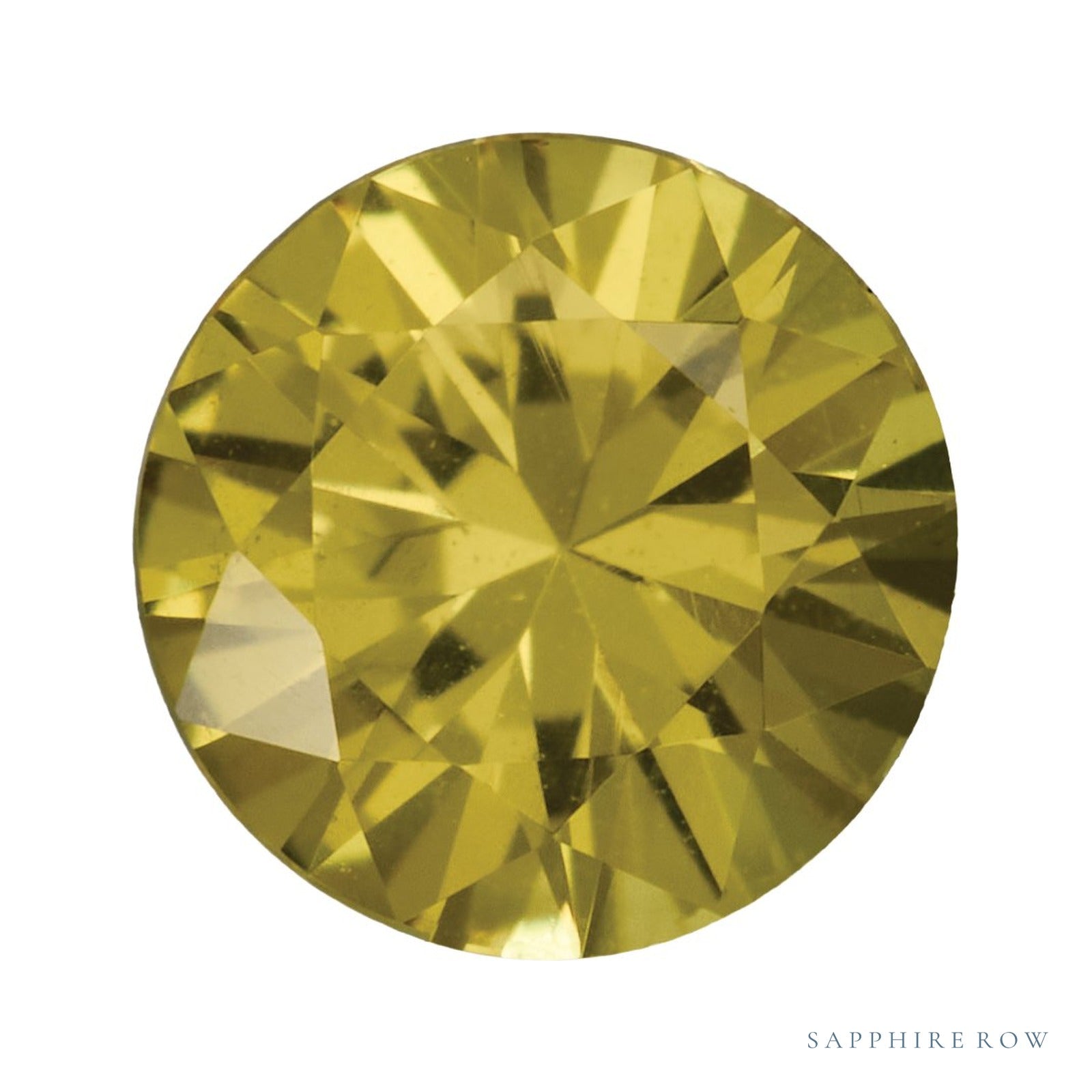 4.5 mm natural yellow sapphire, round cut | Sapphire Row · cut4
