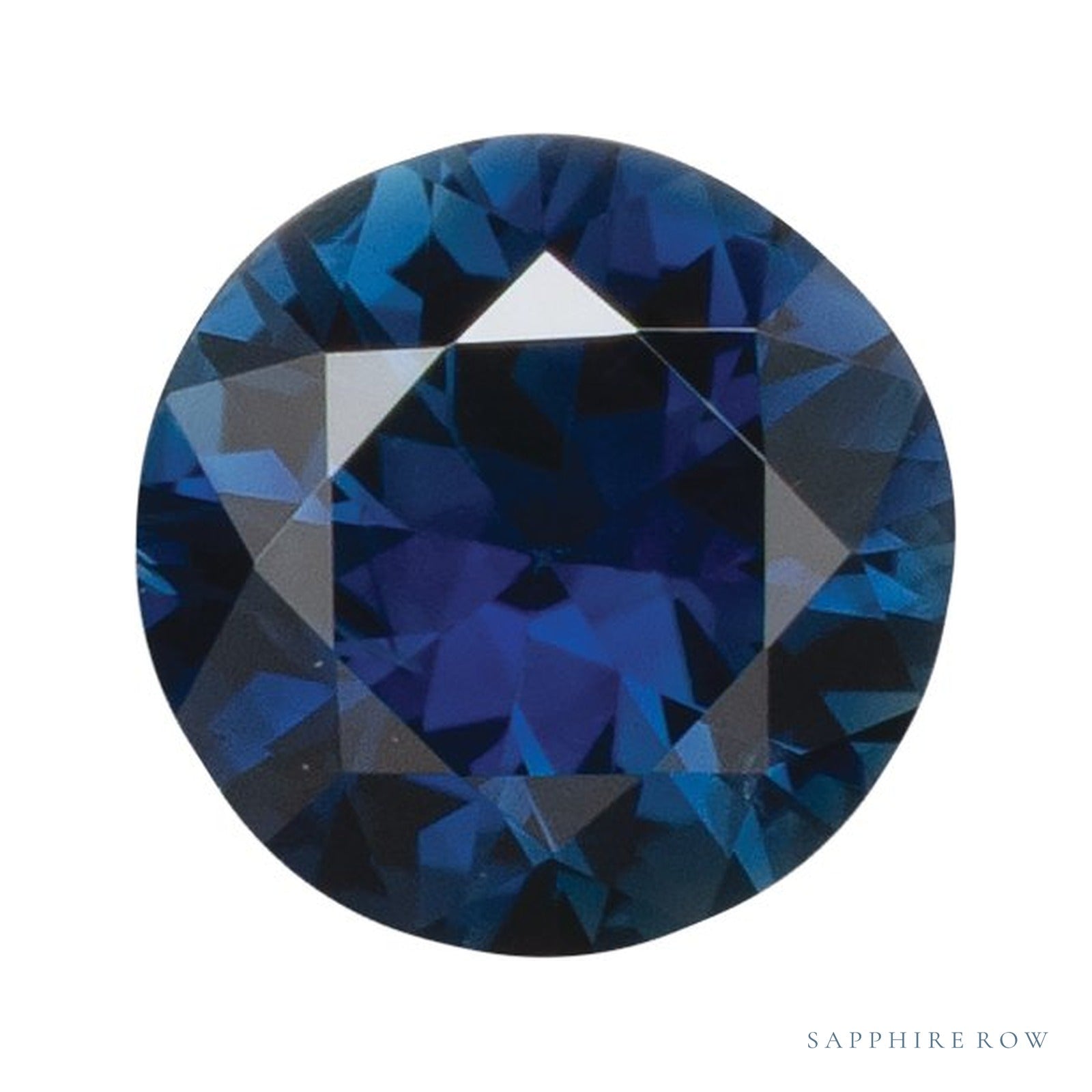 4.5 mm natural blue sapphire, round cut | Sapphire Row · cut4