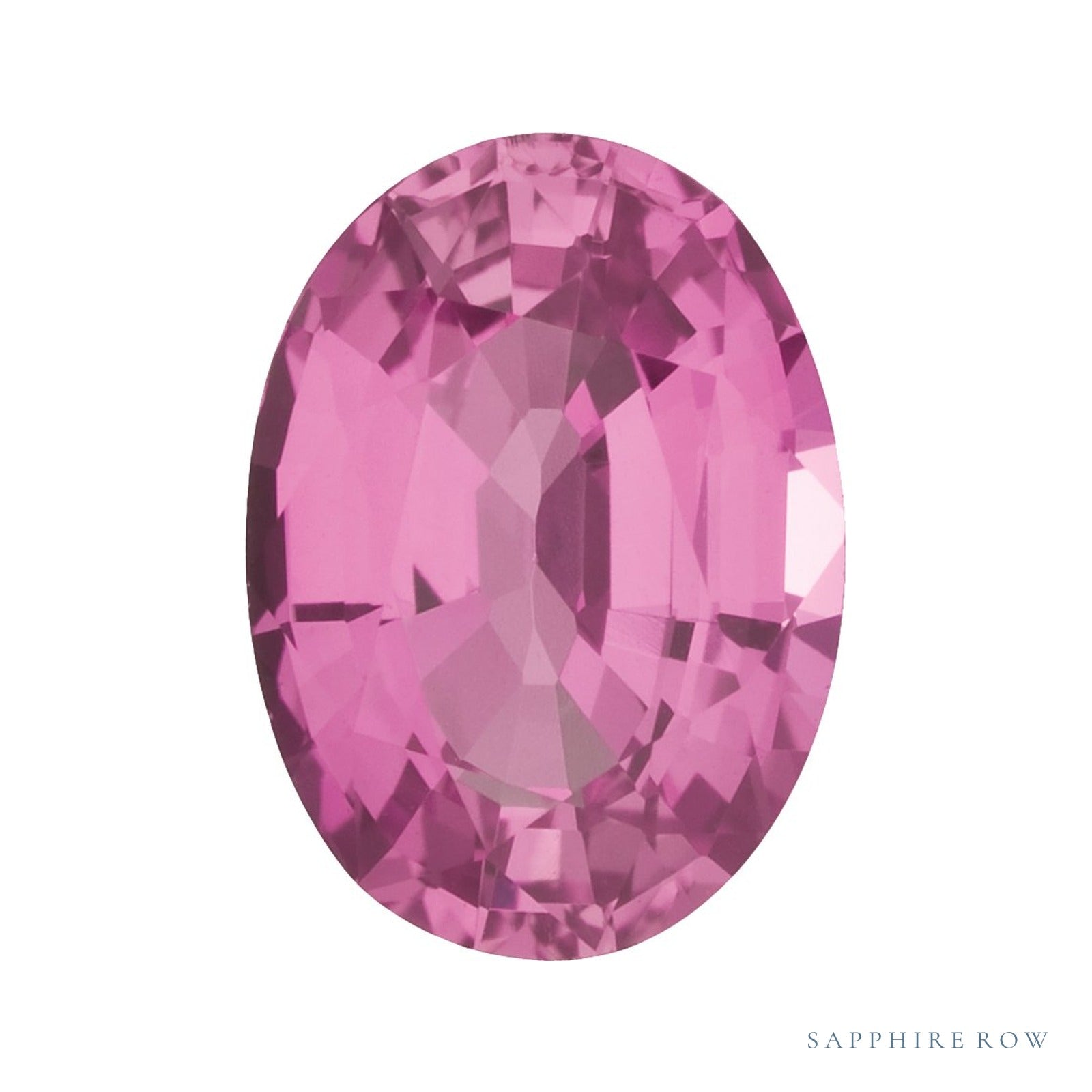 7x5 mm Oval Natural Pink Sapphire – Faceted Cut – AA Quality — Sapphire Row · cut4