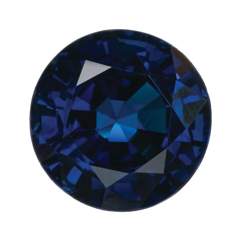 7 mm natural blue sapphire, round cut | Sapphire Row · cut7