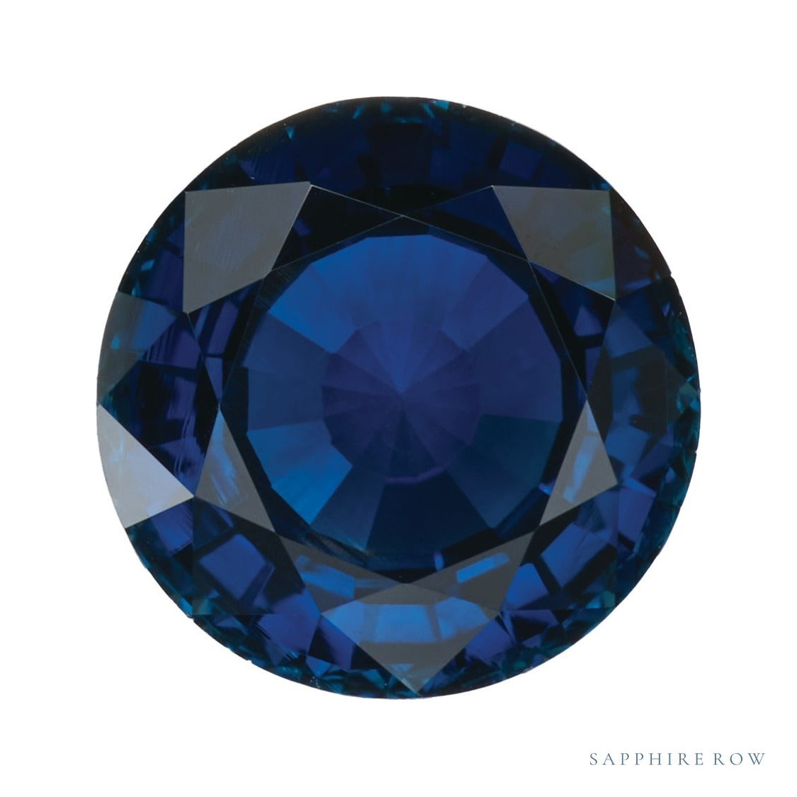 8 mm natural blue sapphire, round cut | Sapphire Row · cut7