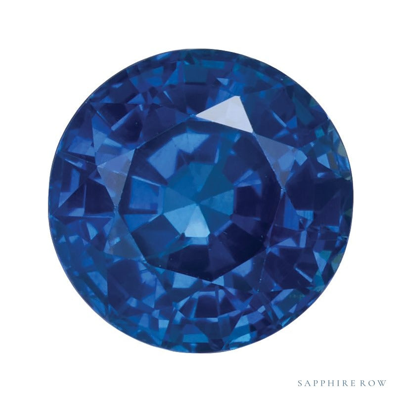 6 mm natural blue sapphire, round cut | Sapphire Row · cut7