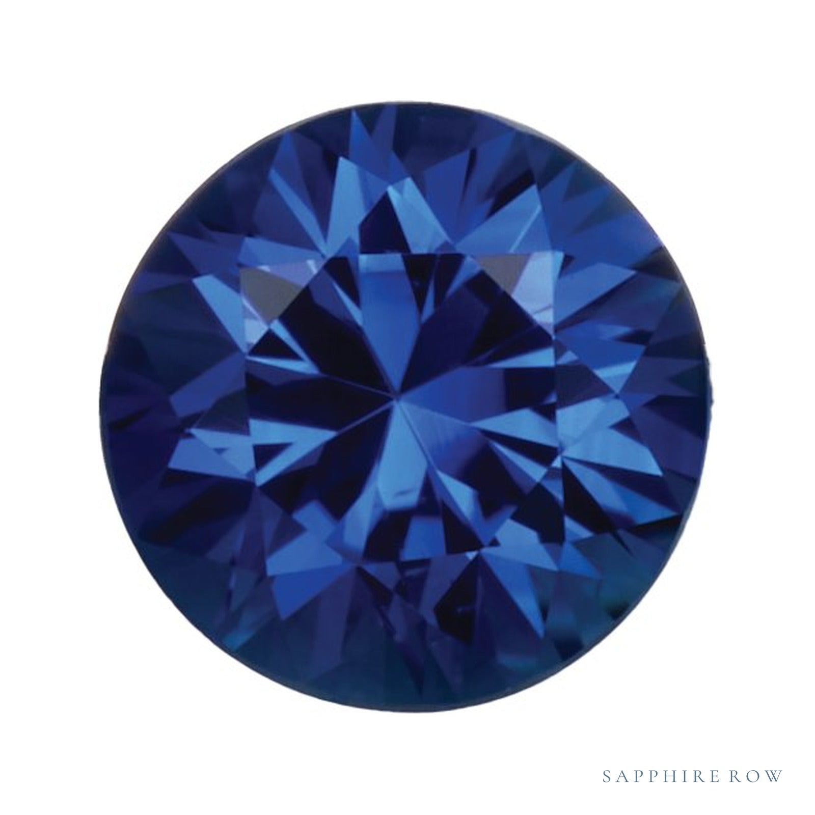 4.5 mm Round Natural Ceylon Blue Sapphire – Faceted Diamond-Cut – AA Quality — Sapphire Row · cut4