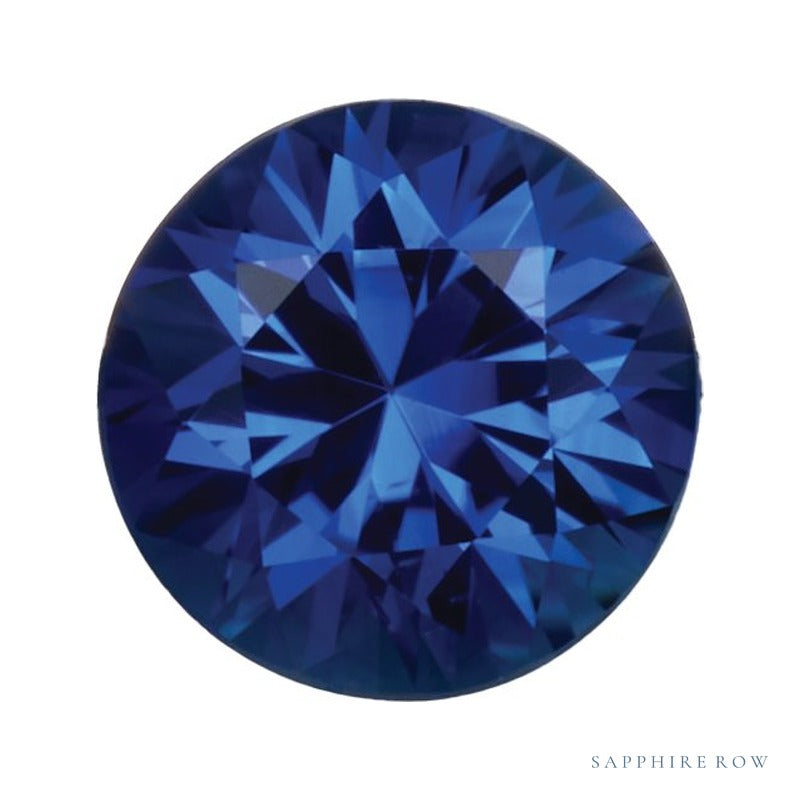 4.5 mm natural ceylon blue sapphire, round cut | Sapphire Row · cut7