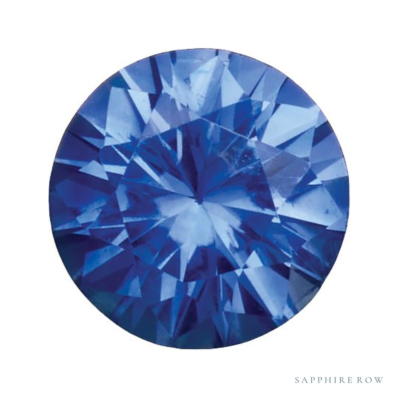 4 mm Round Natural Ceylon Blue Sapphire – Faceted Diamond-Cut – A Quality — Sapphire Row · cut4
