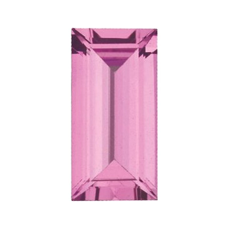 5x2 mm natural pink sapphire, straight baguette cut | Sapphire Row · cut7