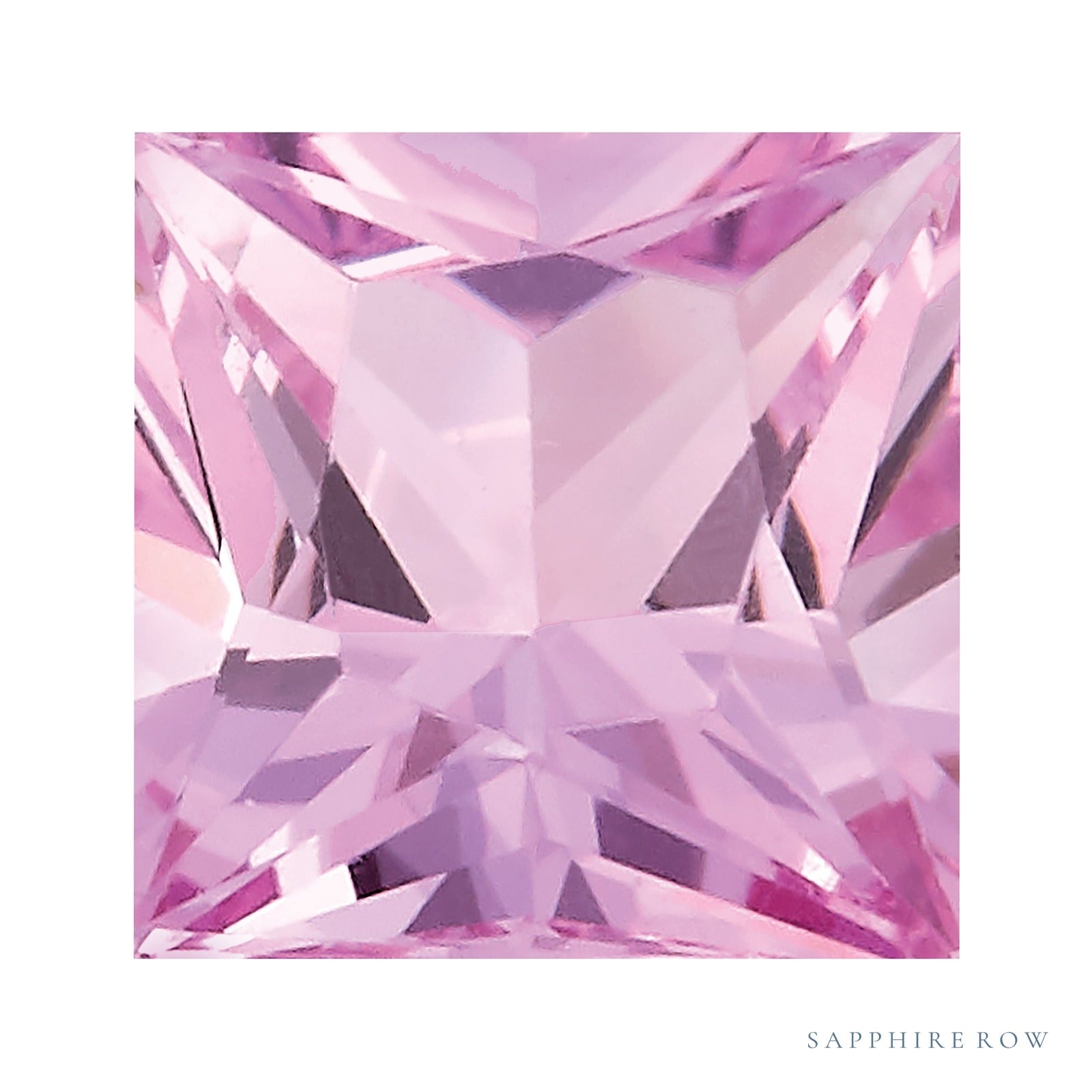 4 mm Square Natural Pink Sapphire – Princess-Cut – A Quality — Sapphire Row · cut4