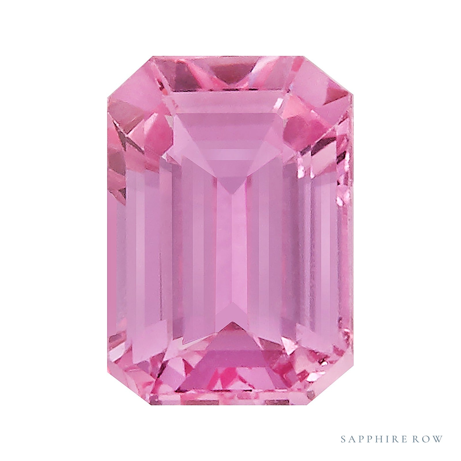 4x3 mm natural pink sapphire, emerald cut | Sapphire Row · cut4