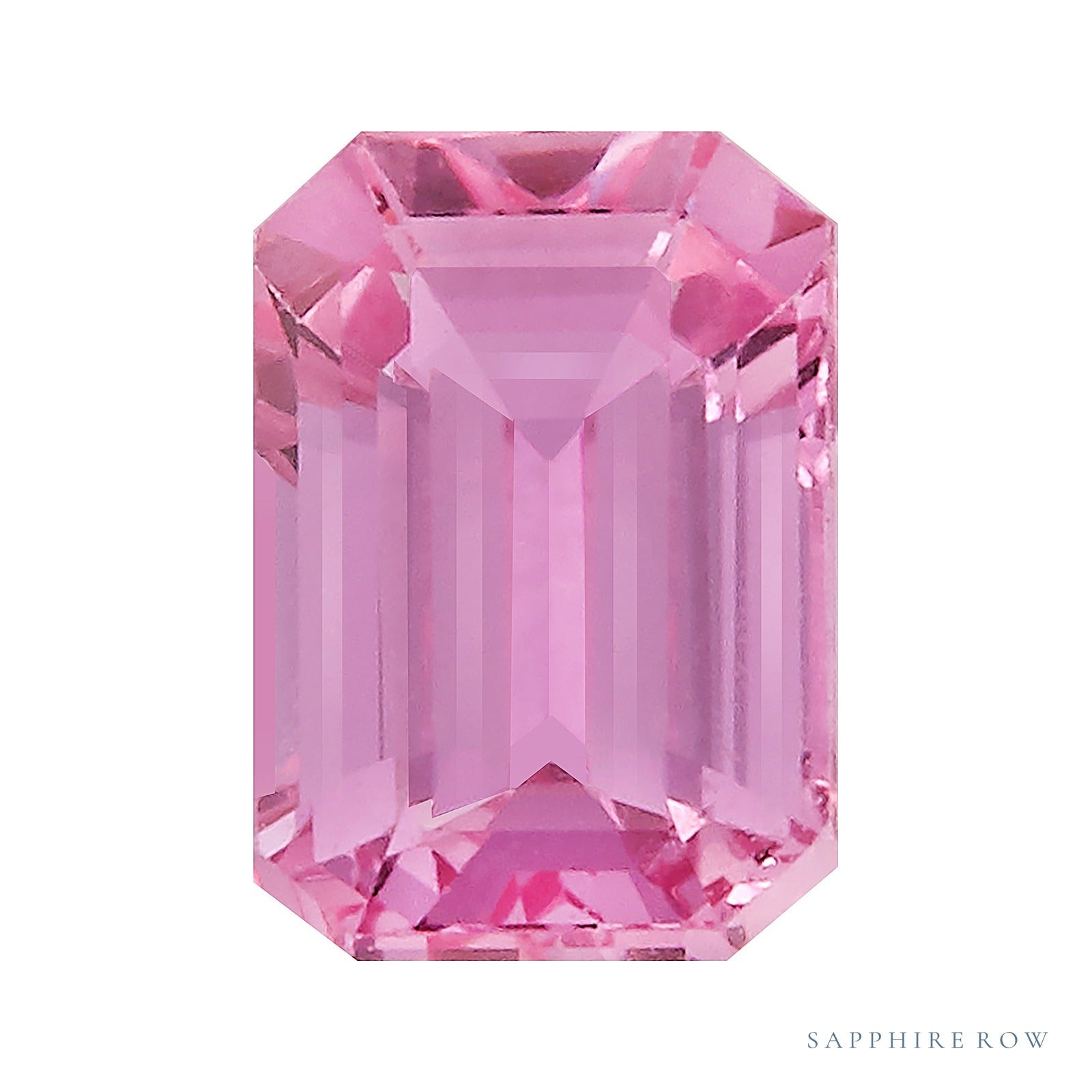 5x3 mm natural pink sapphire, emerald cut | Sapphire Row · cut7