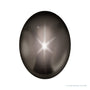 11x9 mm natural black star sapphire, oval cut | Sapphire Row · cut4