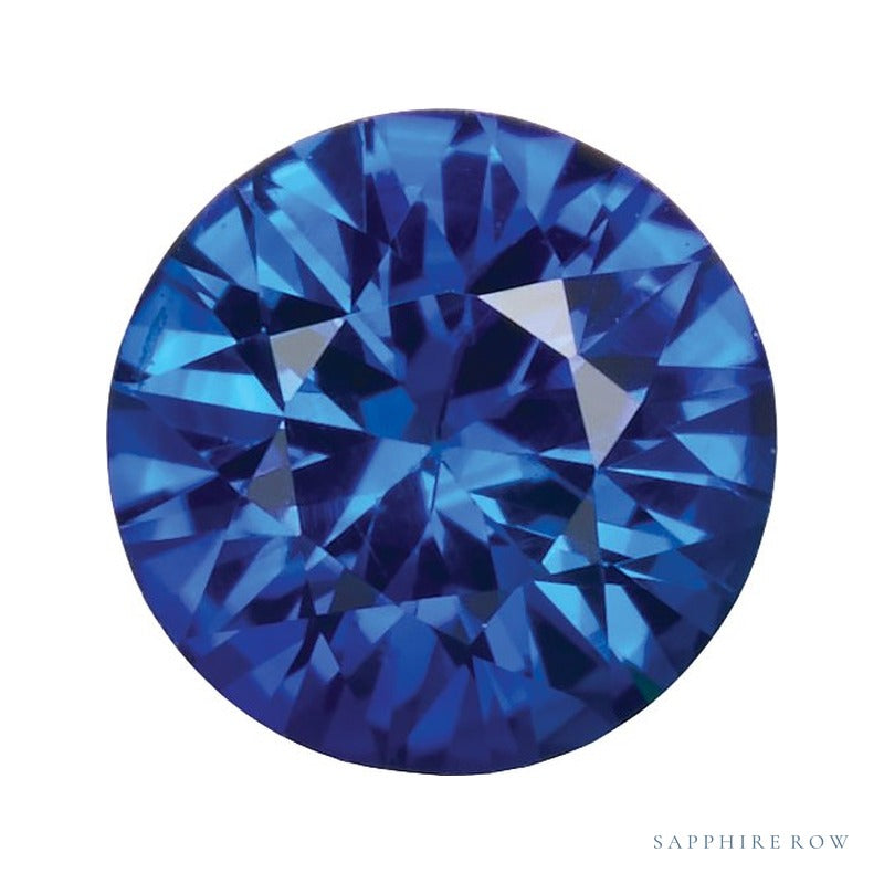 5 mm natural blue sapphire, round cut | Sapphire Row · cut7
