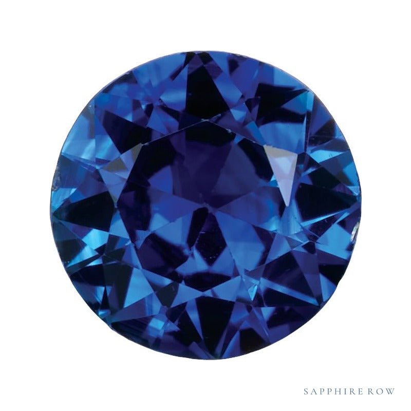 5.5 mm natural blue sapphire, round cut | Sapphire Row · cut7