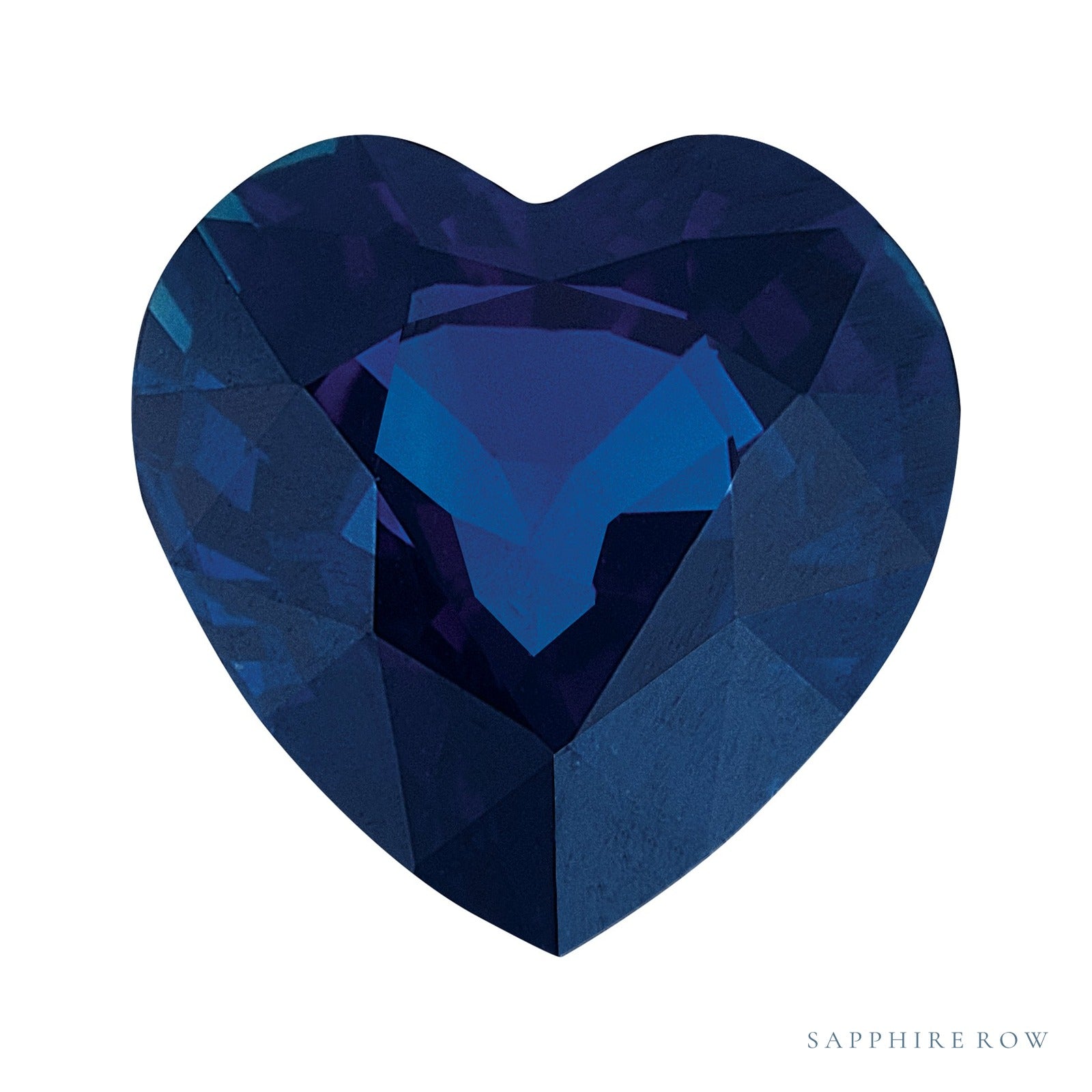 4 mm natural blue sapphire, heart cut | Sapphire Row · cut7