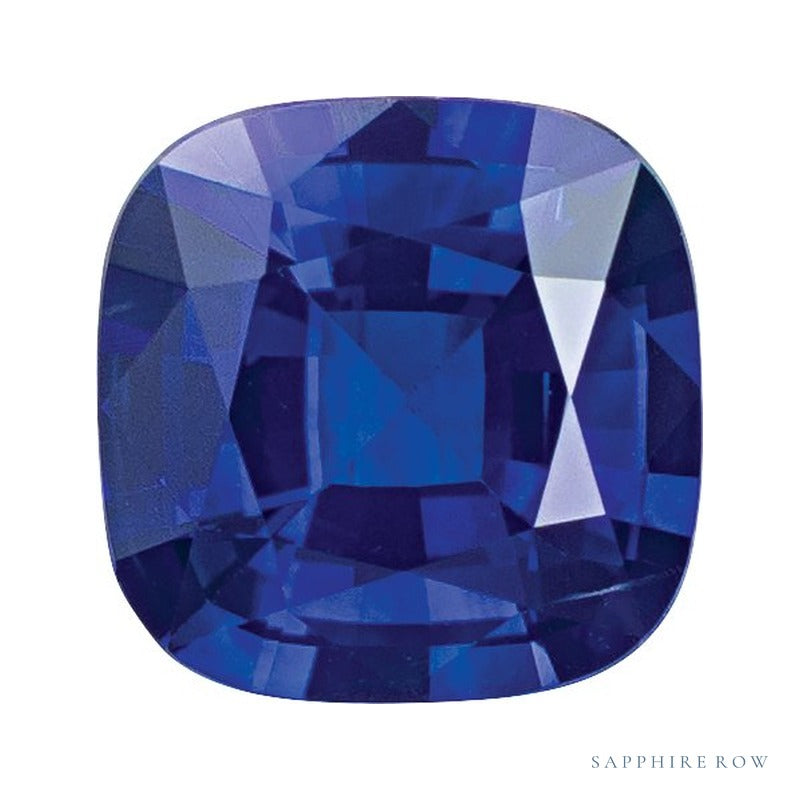 4 mm natural blue sapphire, cushion cut | Sapphire Row · cut6