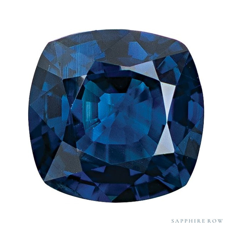 4 mm natural blue sapphire, cushion cut | Sapphire Row · cut6