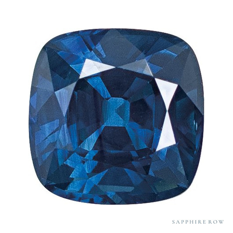 5 mm natural blue sapphire, cushion cut | Sapphire Row · cut6