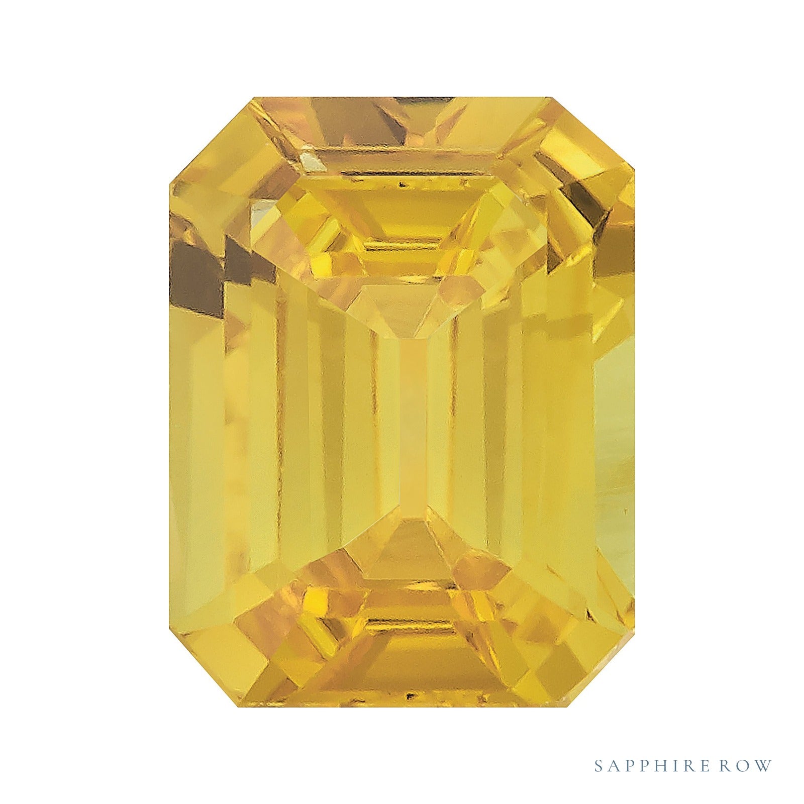 7x5 mm natural yellow sapphire, emerald cut | Sapphire Row · cut6