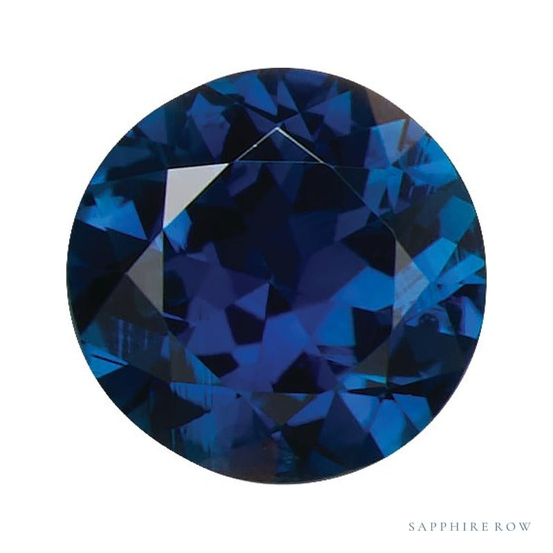 4 mm natural blue sapphire, round cut | Sapphire Row · cut7