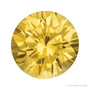4.5 mm natural yellow sapphire, round cut | Sapphire Row · cut7