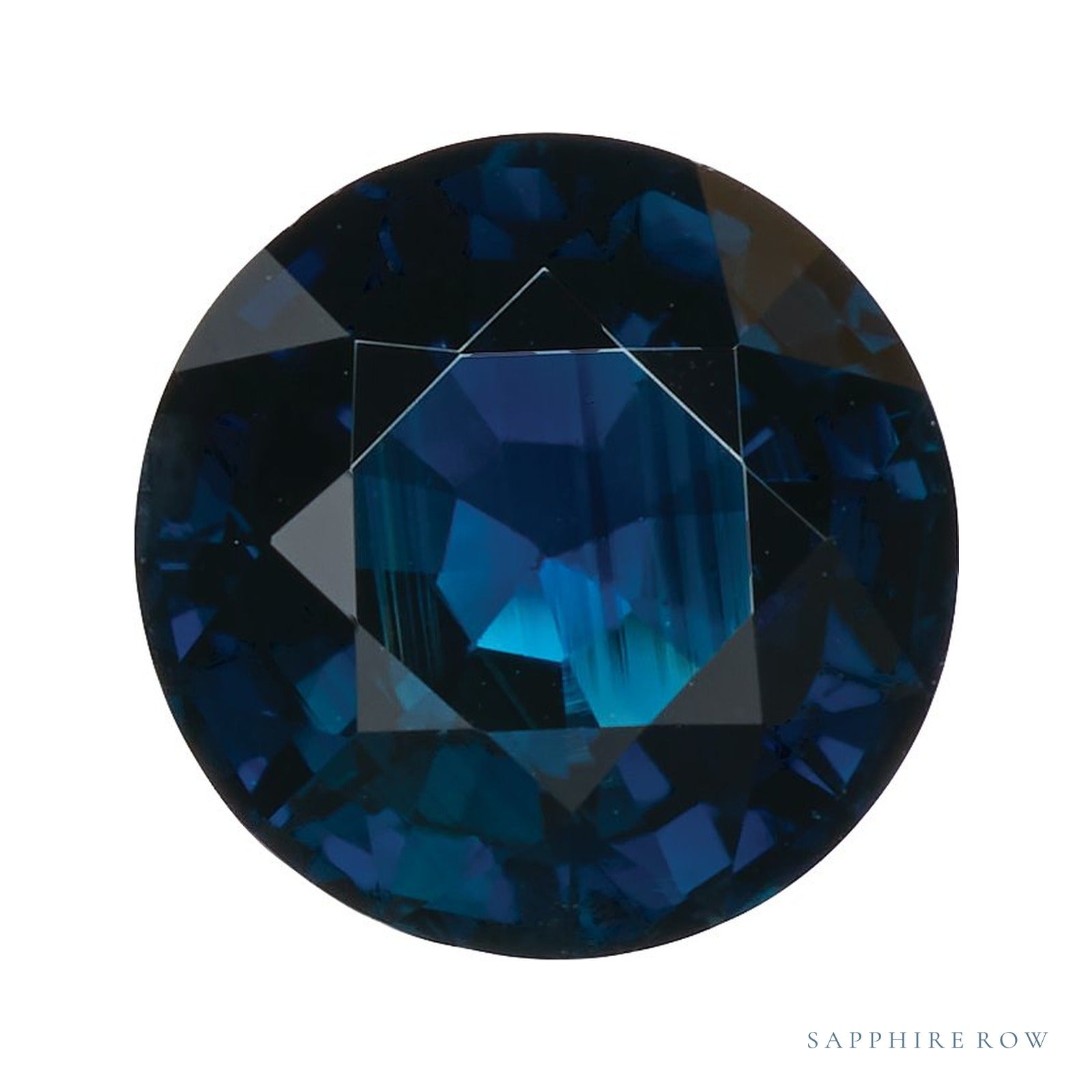 6 mm Round Natural Blue Sapphire – Faceted Cut – B Quality — Sapphire Row · cut4