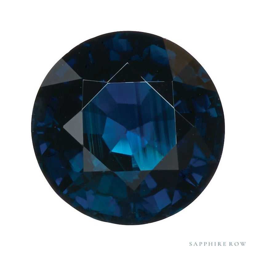 6 mm natural blue sapphire, round cut | Sapphire Row · cut7