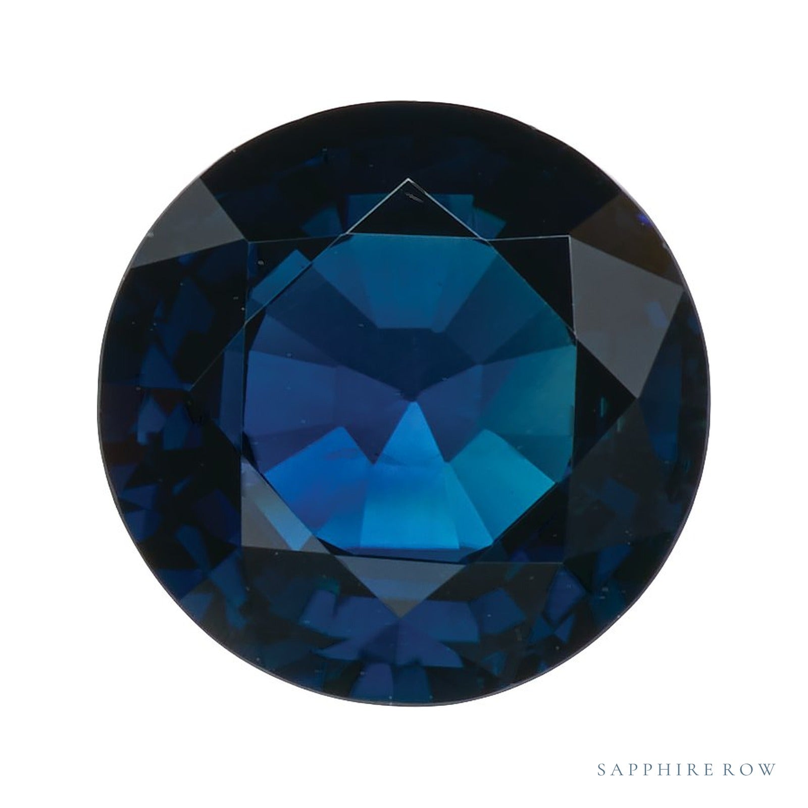 6.5 mm Round Natural Blue Sapphire – Faceted Cut – B Quality — Sapphire Row · cut4